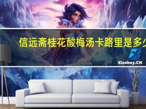 信远斋 桂花酸梅汤卡路里是多少