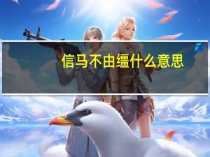 信马不由缰什么意思