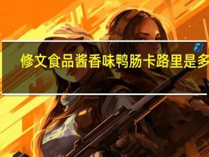 修文食品酱香味鸭肠卡路里是多少