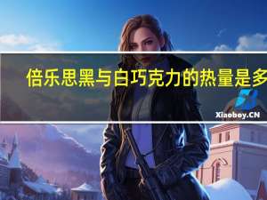 倍乐思 黑与白巧克力的热量是多少