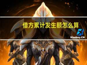 借方累计发生额怎么算