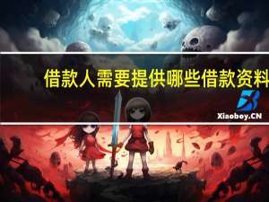 借款人需要提供哪些借款资料