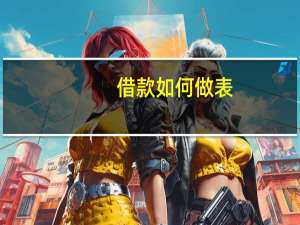 借款如何做表