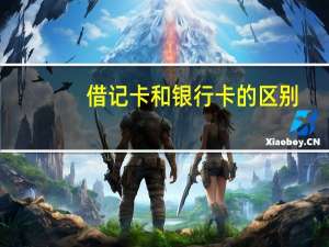 借记卡和银行卡的区别