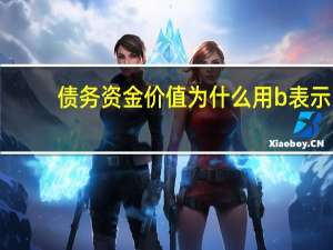 债务资金价值为什么用b表示