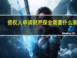 债权人申请财产保全需要什么条件