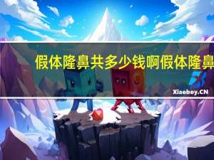 假体隆鼻共多少钱啊 假体隆鼻费用多少钱