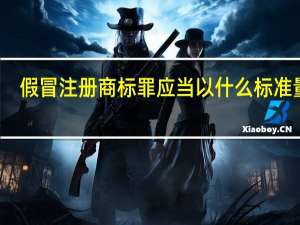 假冒注册商标罪应当以什么标准量刑