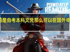 假如拿的是自考本科文凭那么可以在国外申请读研究生吗