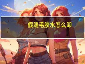 假睫毛胶水怎么卸
