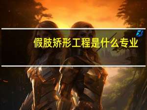 假肢矫形工程是什么专业
