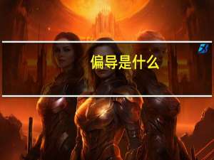 偏导是什么
