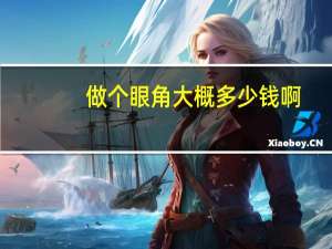 做个眼角大概多少钱啊，开内眼角和去肿眼泡手术需要多少钱