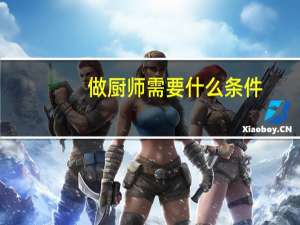 做厨师需要什么条件,学历