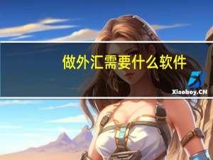 做外汇需要什么软件（做外汇需要什么条件）