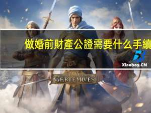 做婚前財產公證需要什么手續