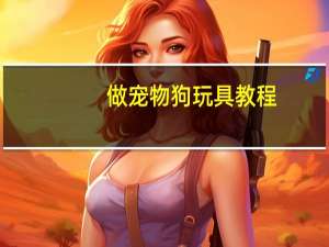 做宠物狗玩具教程