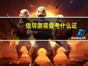 做导游需要考什么证