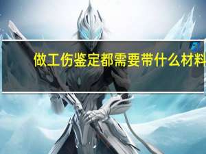 做工伤鉴定都需要带什么材料