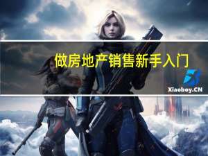 做房地产销售新手入门（做房事）