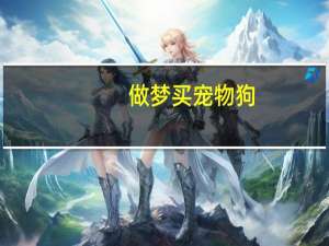 做梦买宠物狗