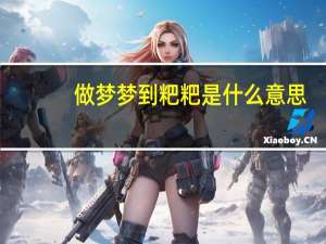 做梦梦到粑粑是什么意思