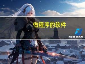 做程序的软件