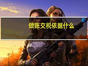 做账交税依据什么