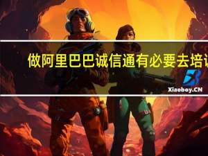 做阿里巴巴诚信通有必要去培训，学习吗，都是一些私人