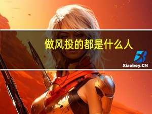 做风投的都是什么人