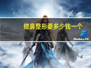 做鼻整形要多少钱一个？鼻子整形一般多少钱