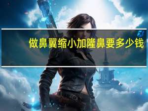 做鼻翼缩小加隆鼻要多少钱(请问医生:隆个鼻子大概要多少钱啊)