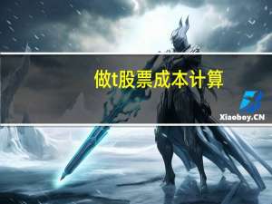 做t股票成本计算