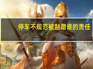 停车不规范被刮蹭谁的责任