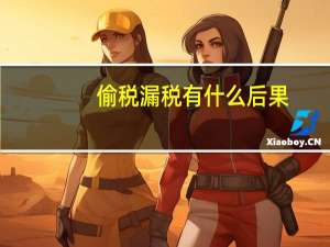 偷税漏税有什么后果