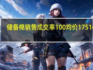 储备棉销售成交率100% 均价17516元/吨