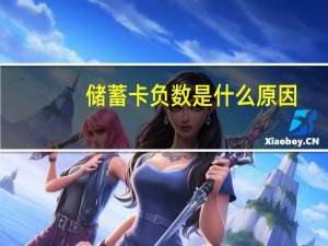储蓄卡负数是什么原因