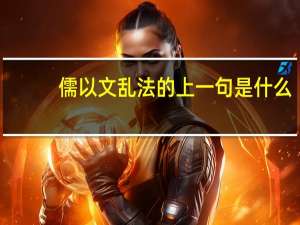 儒以文乱法的上一句是什么