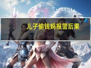 儿子偷钱妈报警后果