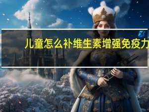 儿童怎么补维生素增强免疫力（补什么能增强免疫力）