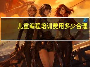 儿童编程培训费用多少合理（儿童编程培训）
