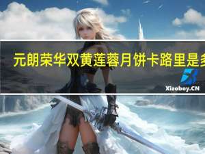 元朗荣华双黄莲蓉月饼卡路里是多少