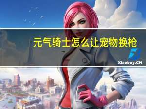 元气骑士怎么让宠物换枪