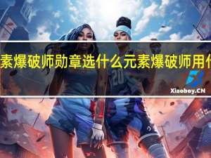 元素爆破师勋章选什么 元素爆破师用什么武器