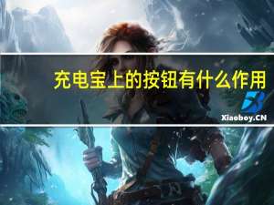 充电宝上的按钮有什么作用
