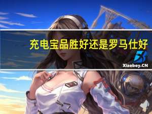 充电宝品胜好还是罗马仕好