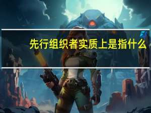 先行组织者实质上是指什么