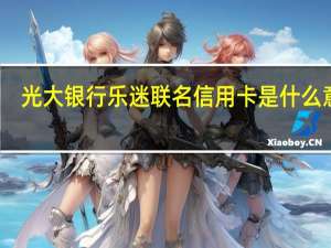 光大银行乐迷联名信用卡是什么意思