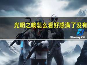 光明之响怎么看好感满了没有（光明之响好感度攻略）
