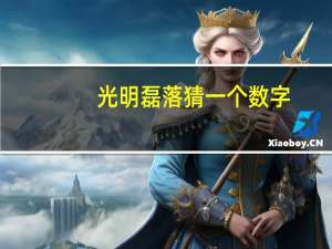 光明磊落猜一个数字